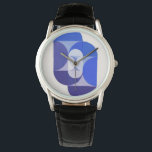 Joseph Schillinger Key Blue. Abstrakt geometrisch Armbanduhr<br><div class="desc">Joseph Schillinger "Key Blue" Uhr. Abstrakte geometrische Kunst.</div>