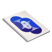 Joseph Schillinger Key Blue. Abstrakt geometrisch Notizblock (Rechte Seite)