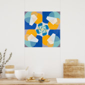 Joseph Schillingers "Grüne Plätze 1934" Poster (Küche)