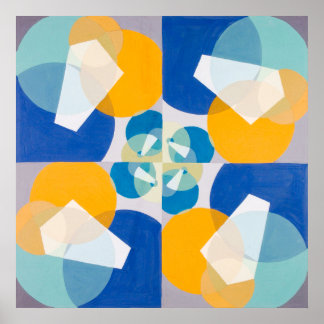 Joseph Schillingers 'Grüne Quadrate 1934' Poster