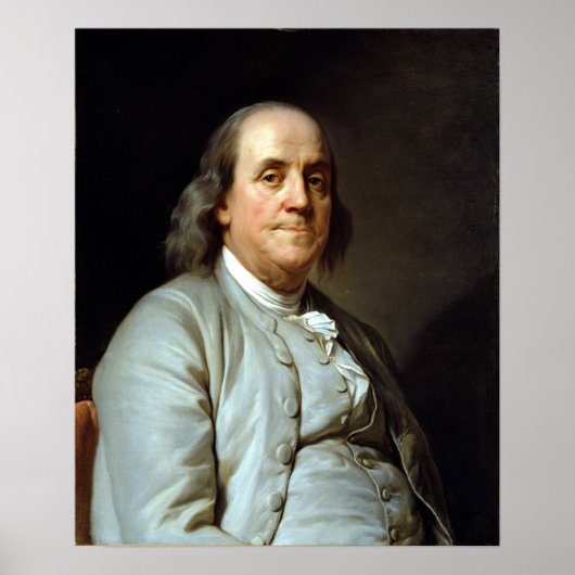 Joseph Siffrein Duplessis Benjamin Franklin Poster (Vorne)