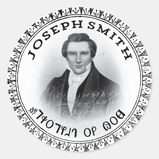 Joseph Smith DER Prophet Gottes Runder Aufkleber (Vorderseite)