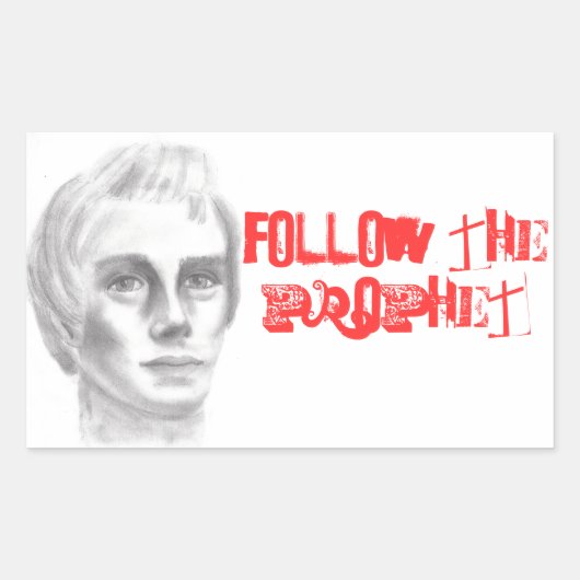 Joseph Smith mormon LDS Prophet Rechteckiger Aufkleber (Vorderseite)