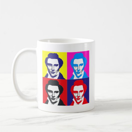Joseph-Smith-Pop-Kunst Kaffeetasse (Links)