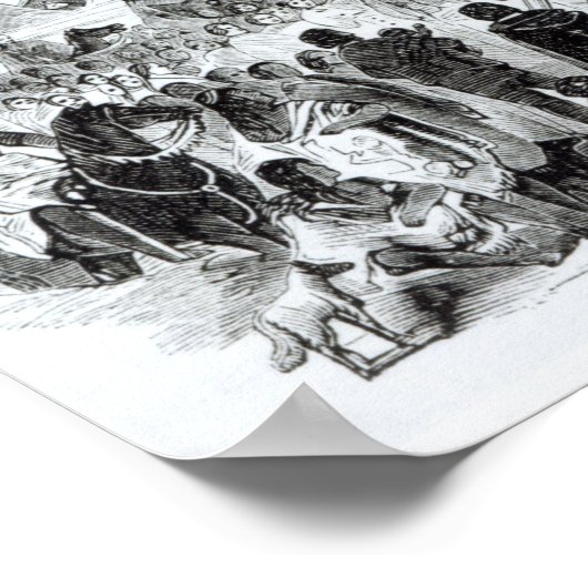 Joseph Smith Predigen in der Wildnis Poster (Ecke)