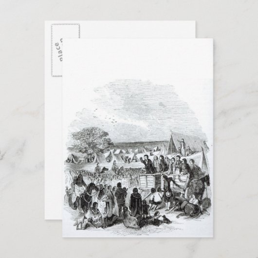 Joseph Smith Predigen in der Wildnis Postkarte (Vorne/Hinten)
