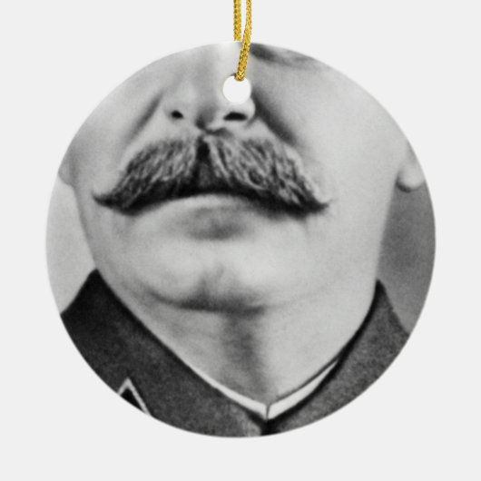Joseph Stalin Fotograph Keramik Ornament (Vorne)