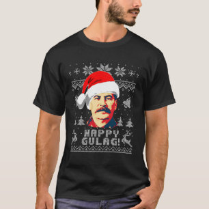 Joseph Stalin Happy Gulag Funny Christmas T-Shirt