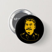 Joseph Stalin Portrait Button (Vorne & Hinten)