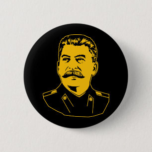 Joseph Stalin Portrait Button