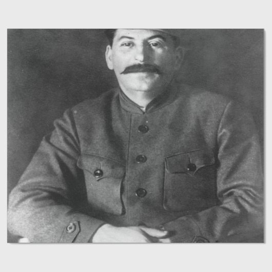Joseph Stalin Portrait Geschenkpapier (Flach)