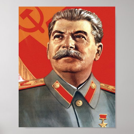 Joseph Stalin Portrait Poster (Vorne)