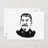 Joseph Stalin Portrait Postkarte (Vorne/Hinten)