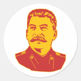 Joseph Stalin Portrait Runder Aufkleber