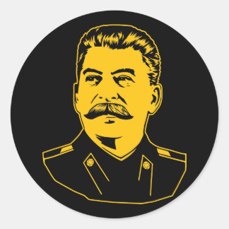 Joseph Stalin Portrait Runder Aufkleber