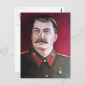 Joseph Stalin Postkarte (Vorne/Hinten)