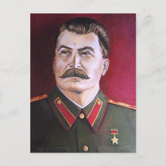 Joseph Stalin Postkarte (Vorderseite)