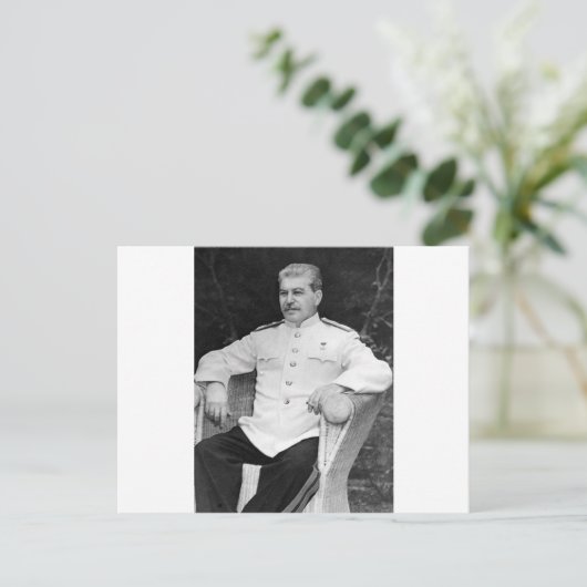 Joseph Stalin Postkarte (Stehend Vorderseite)