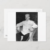 Joseph Stalin Postkarte (Vorne/Hinten)