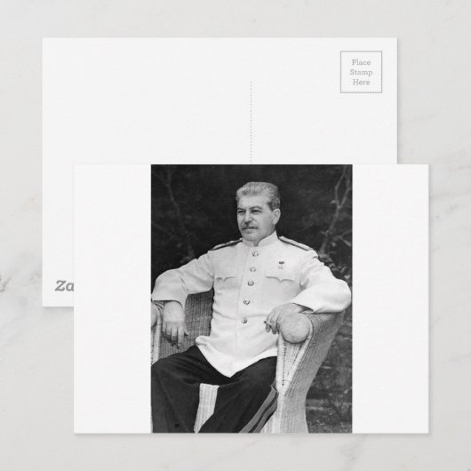Joseph Stalin Postkarte (Vorne/Hinten)