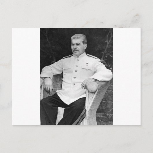 Joseph Stalin Postkarte (Vorderseite)