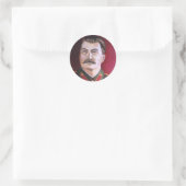 Joseph Stalin Runder Aufkleber (Tasche)