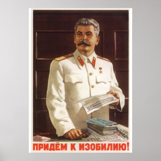 Joseph Stalin Soviet propaganda poster (Vorne)