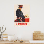 Joseph Stalin sowjetisches Propagandaposter Poster (Küche)