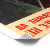 Joseph Stalin sowjetisches Propagandaposter Poster (Ecke)