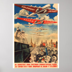 Joseph Stalin sowjetisches Propagandaposter Poster