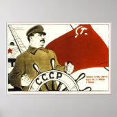 Joseph Stalin. Sowjetpropoganda-Poster Poster (Vorne)