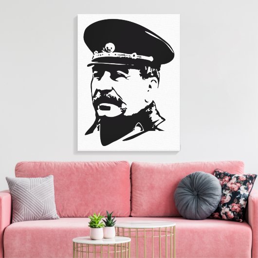 Joseph Stalin, USSR, CCCP, Soviet Union, Communism Leinwanddruck (Insitu (Wohnzimmer))