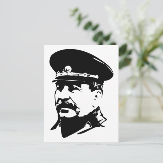 Joseph Stalin, USSR, CCCP, Soviet Union, Communism Postkarte (Stehend Vorderseite)