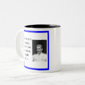 Joseph Stalin Zweifarbige Tasse (Vorderseite Links)