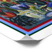 Joseph Stella "Blume Italien" 1931 16x20 Poster (Ecke)