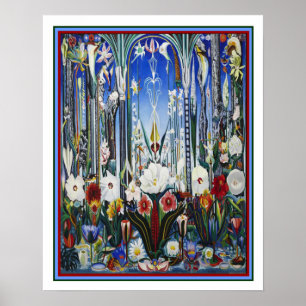 Joseph Stella "Blumen Italien" 1931 16x20 Poster