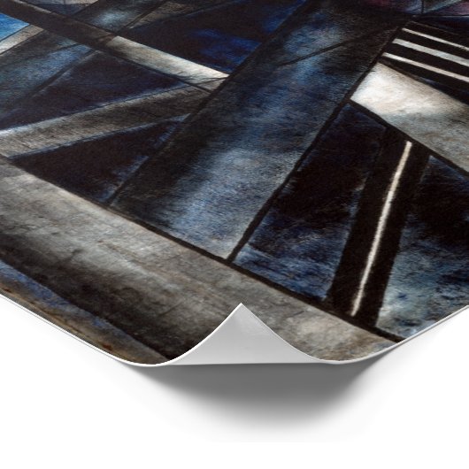 Joseph Stella Brooklyn Bridge Poster (Ecke)