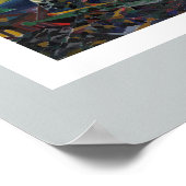 Joseph Stella - Coney Island, Mardi Gras Poster (Ecke)