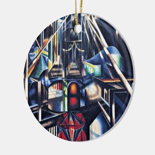 Joseph Stella - Old Brooklyn Bridge Keramik Ornament (Links)
