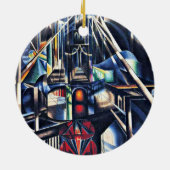 Joseph Stella - Old Brooklyn Bridge Keramik Ornament (Hinten)