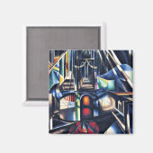 Joseph Stella - Old Brooklyn Bridge Magnet (Vorderseite/Rückseite)