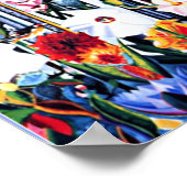 Joseph Stella painting, Blume Italien Poster (Ecke)