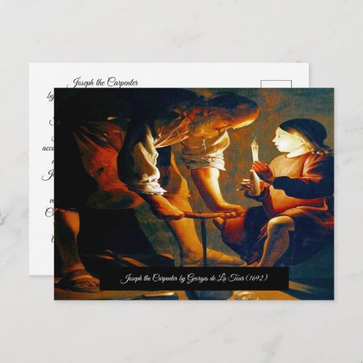Joseph the Carpenter Postkarte (Vorne/Hinten)