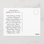 Joseph the Carpenter Postkarte (Rückseite)