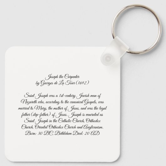 Joseph the Carpenter Schlüsselanhänger (Rückseite)