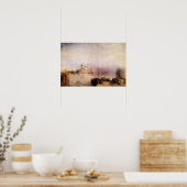 Joseph Turner - Dogana und Santa Maria in Venedig Poster (Küche)