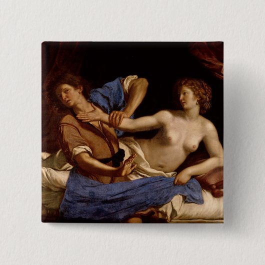 Joseph und die Ehefrau von Potiphar, c.1649 Button (Vorderseite)