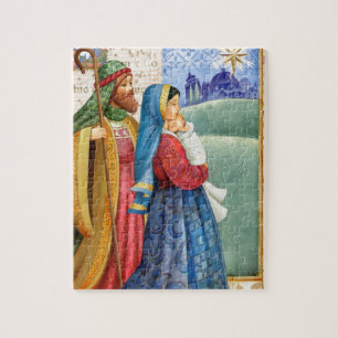 Joseph und Mary mit Jesus Puzzle