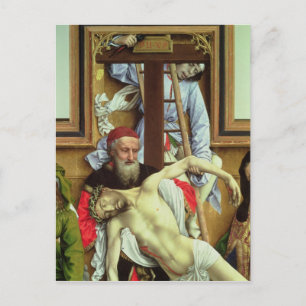 Joseph von Arimathea unterstützt den Toten Christu Postkarte