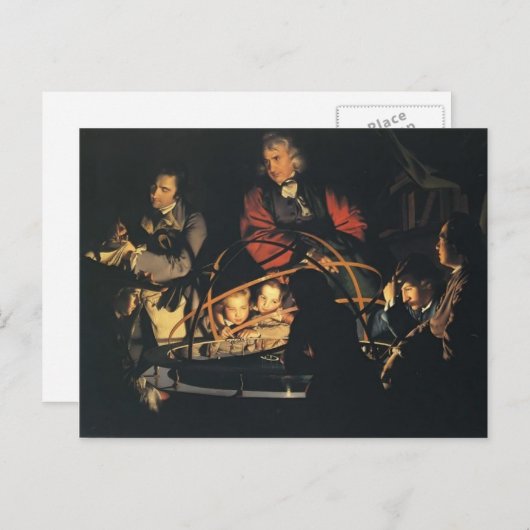 Joseph Wright - Das Leid Postkarte (Vorne/Hinten)